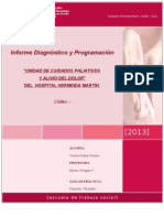 Informe Diagnóstico y Programación: "Unidad de Cuidados Paliativos Y Alivio Del Dolor"