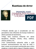 A ética Kantiana do dever