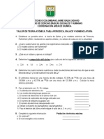Taller Unidades No 2 3 y 4 Estructura Atc3b3mica Tabla Periodica Nomenclatura Documento No 2 2011 1