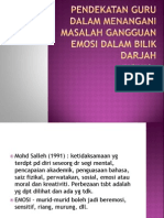 Pendekatan Guru Dalam Menangani Masalah Gangguan Emosi Dalam Bilik Darjah