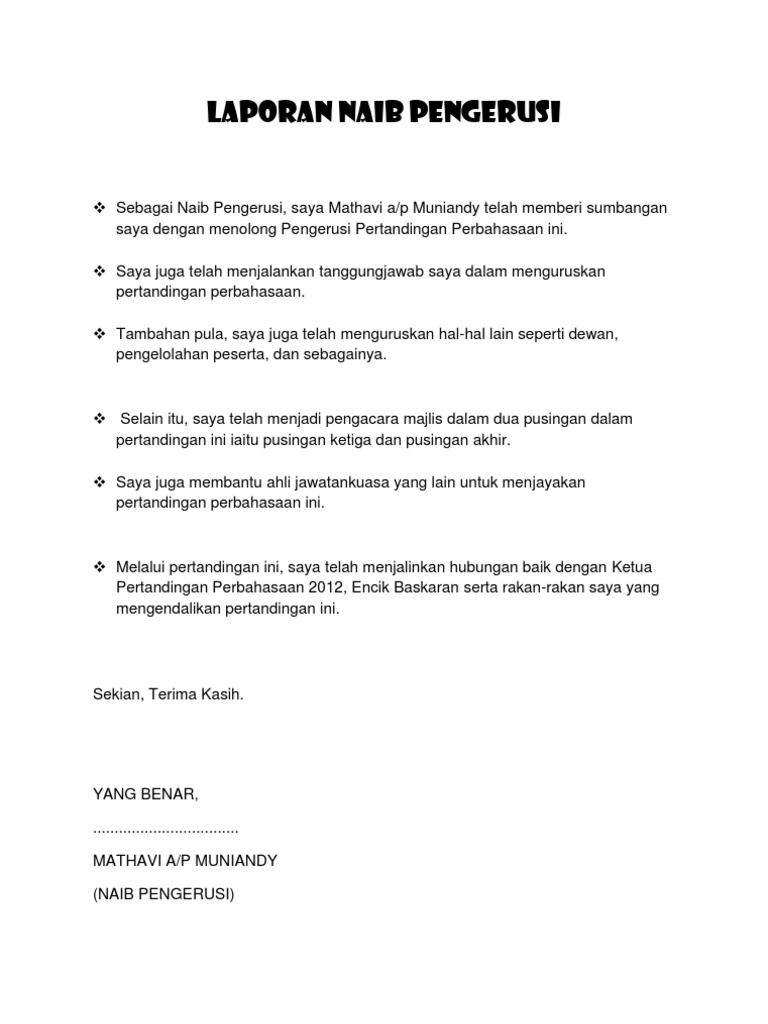 Laporan Naib Pengerus1
