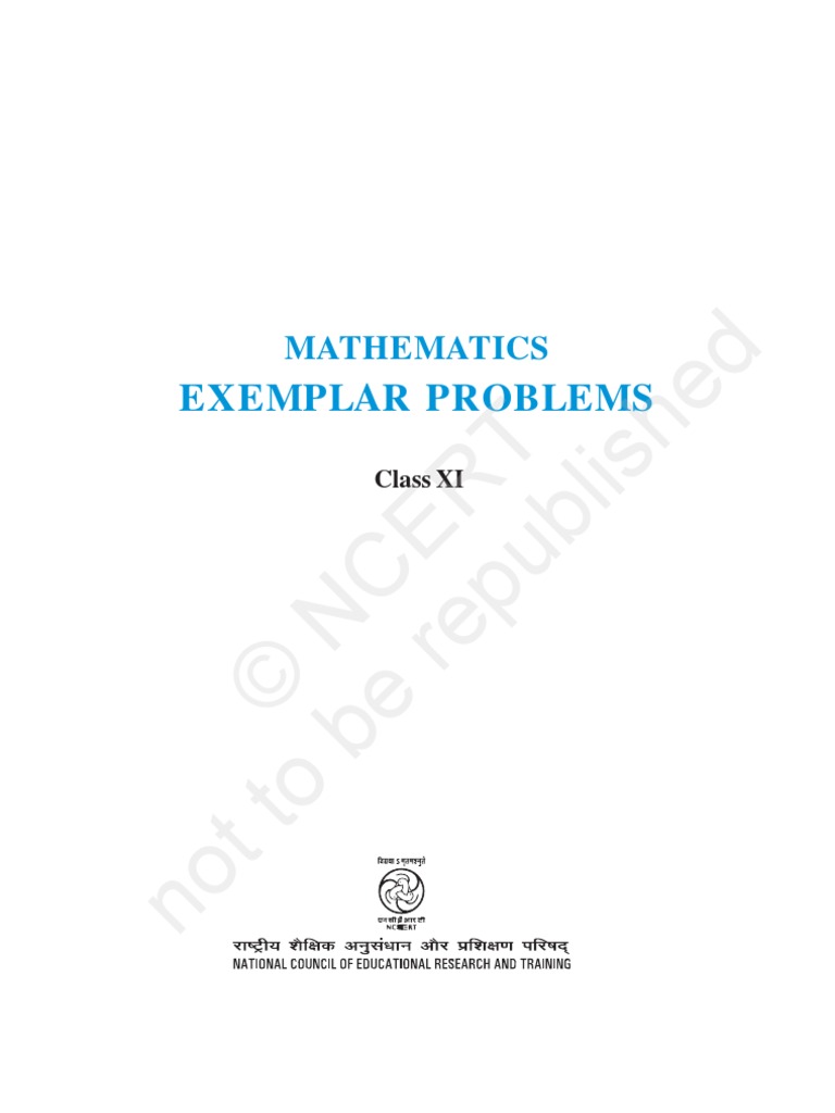 Exemplar Problems in Mathematics For K12 | PDF | Function (Mathematics ...