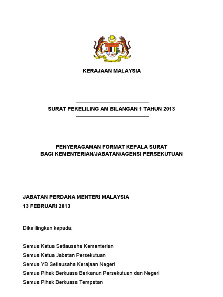 Kepala Surat Terkini