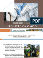 Crédito de Habilitación o Avió