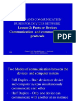 Lesson - 2: Ports or Devices Communication and Communication - Protocols