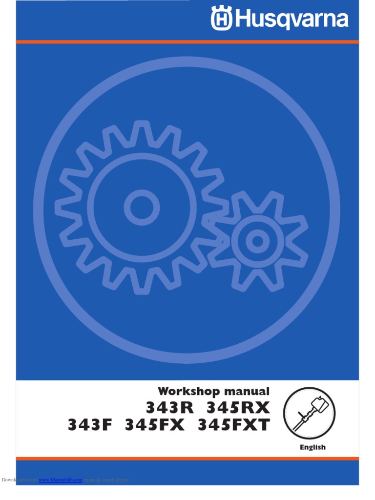 343R 345RX 343F 345FX 345FXT: Workshop Manual | PDF | Carburetor | Clutch