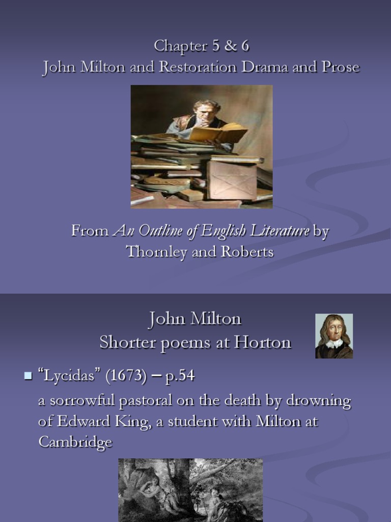 Restoration drama slideshare image