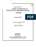 Post Graduate Diploma in Intellectual Property Rights (Pgdipr)