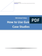 How To Use Guide & Case Studies: Old School Value
