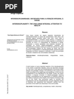 INTERDISCIPLINARIDADE UM DESAFIO PARA A ATENÇÃO INTEGRAL
