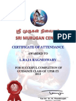 Certificate of Attendance: L.Raja Ragneswary