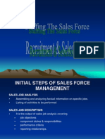 Staffing The Sales Force 1