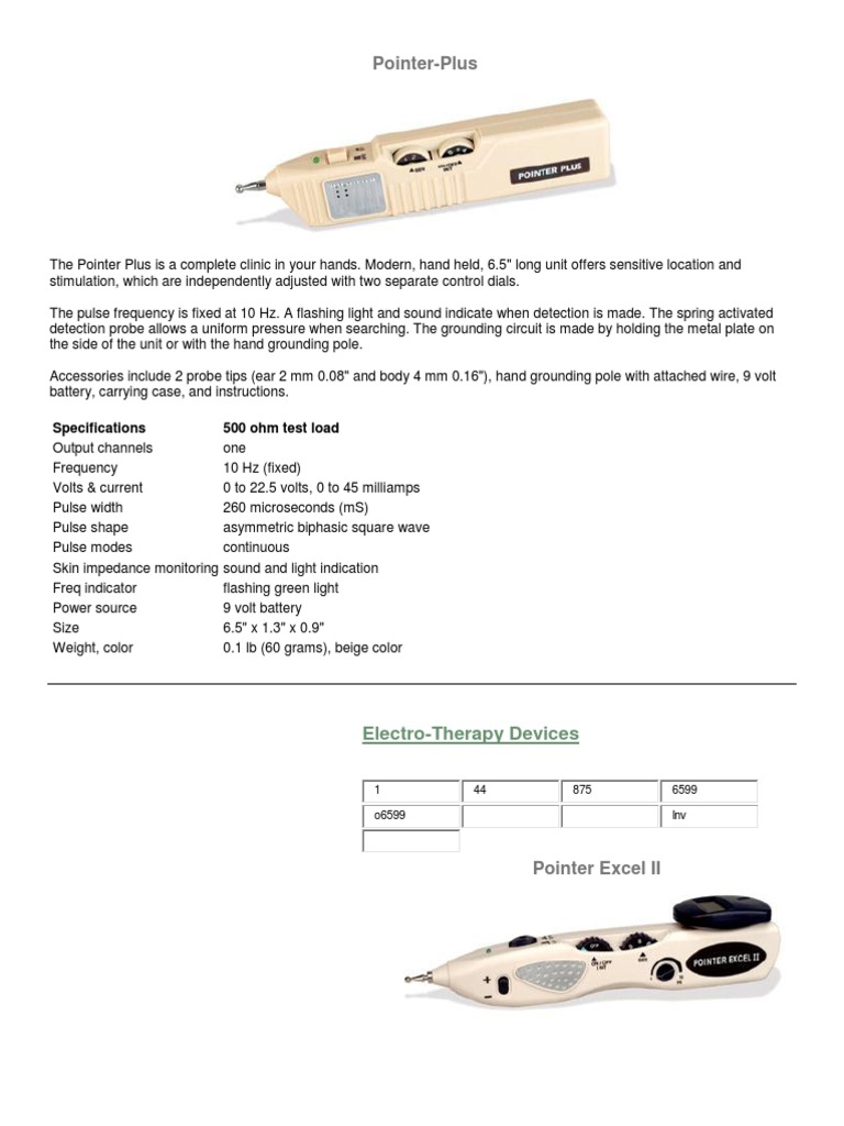 Acu Devices | PDF | Wellness | Science & Mathematics