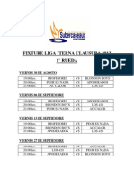 Fixture Liga Iterna Clausura 2013