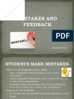 Mistakes and Feedback