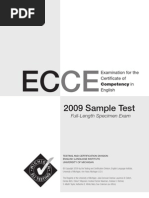 Download Ecce 2009 Sample Test by BeatrizCea SN164224010 doc pdf