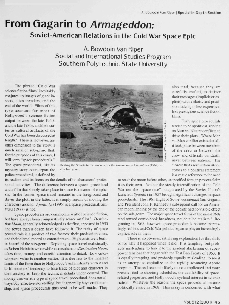 Cold War Space Procedurals Explained | PDF | Apollo Program | Space Race