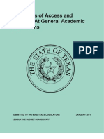 Predictors of Access and Success at General Academic Institutions