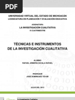 RArmería Técnicas e Instrumentos Cualitativos