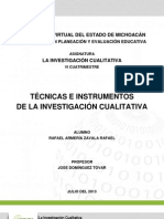 RArmería Técnicas e Instrumentos Cualitativos