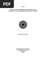 Download Studi Kebijakan Pariwisata Kota Kediri Jatim by I Made Bram Sarjana SN16426041 doc pdf