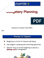 Budgetary Planning: Managerial Accounting, Fourth Edition