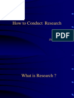 How To Conduct Research: Dr. Aliya Hisam