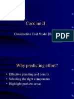 Cocomo II: Constructive Cost Model (Boehm)
