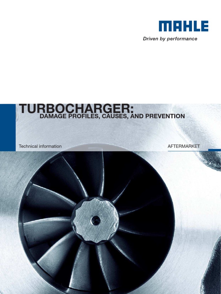 Damage Brochure MAHLE Original Turbochargers PDF Turbocharger