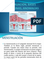 Mestruación, Bases Endocrinas, Anomalías Final