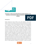 Paper ECOSOC - Desastres y Conflictos . Importancia Del Medio Ambiente y Del Desarrollo Sustentable Para La Seguridad y El Bienestar Humano