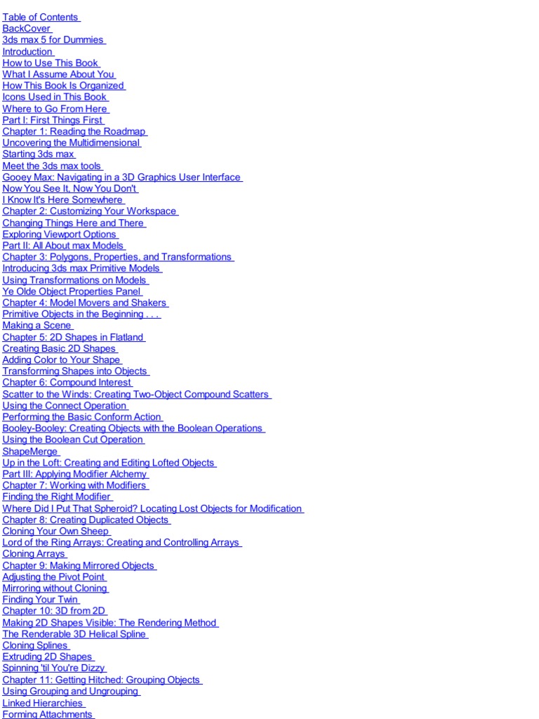 3ds Max 5 For Dummies PDF Icon Graphical User Interfaces