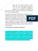 Alimentos transgénicos