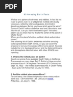 90 Facts About Earth