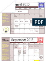 KIPP Academy MS 2013-14 Calendar