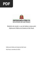 habeas na defensoria sp RELATÓRIO 22112012 versão final sem revisão 23112012
