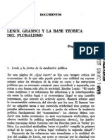 Biagio de Giovanni - Lenin, Gramsci y La Base Teorica Del Pluralismo