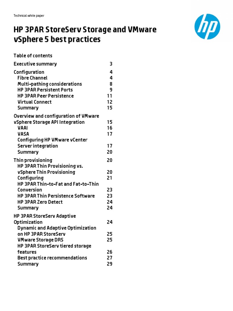 ESX Best Practices PDF Computer Network Provisioning