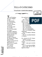 Cartilla o Catecismo Del Ciudadano Constitucional