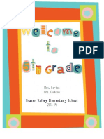 back to school welcome packet