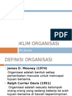 Iklim Organisasi