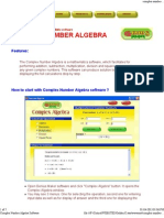 Complex Number Algebra Software