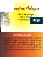 Malaysian Studies - Nasionalisme Cina