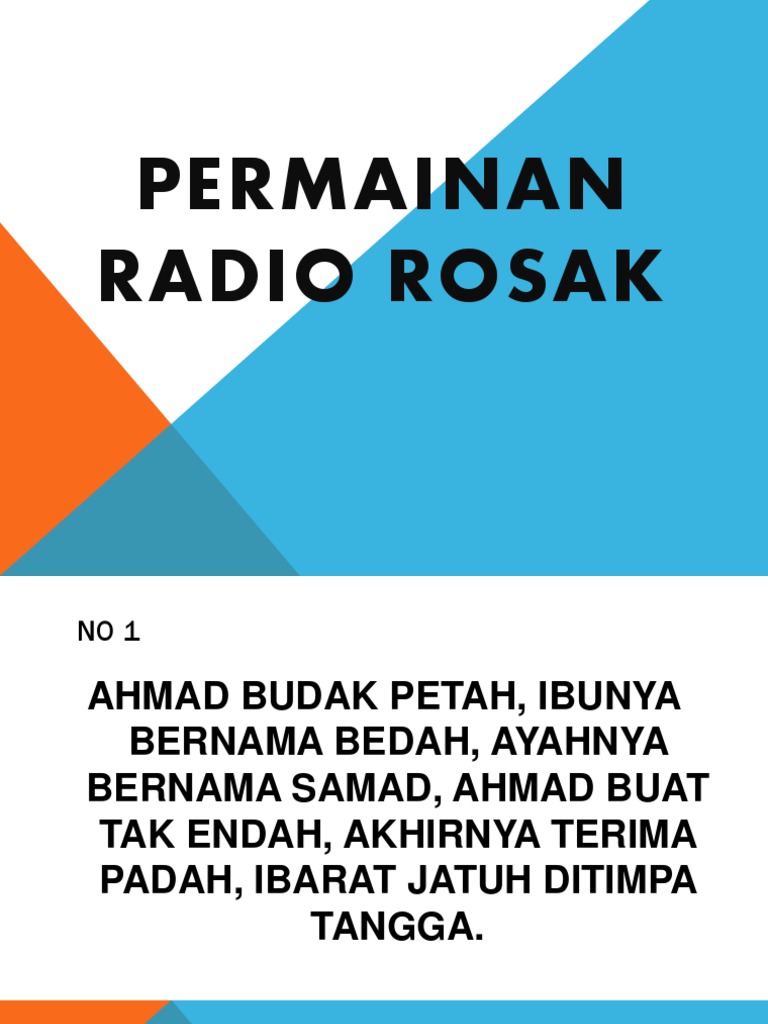 Permainan Radio Rosak