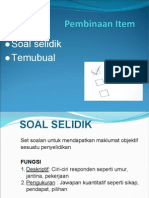 Pembinaan Item Soal Selidik Aa