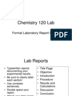 120 Formal Chemistry Lab Report Format