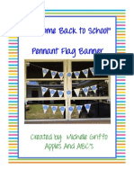 Welcome Back To School Pennant Banner