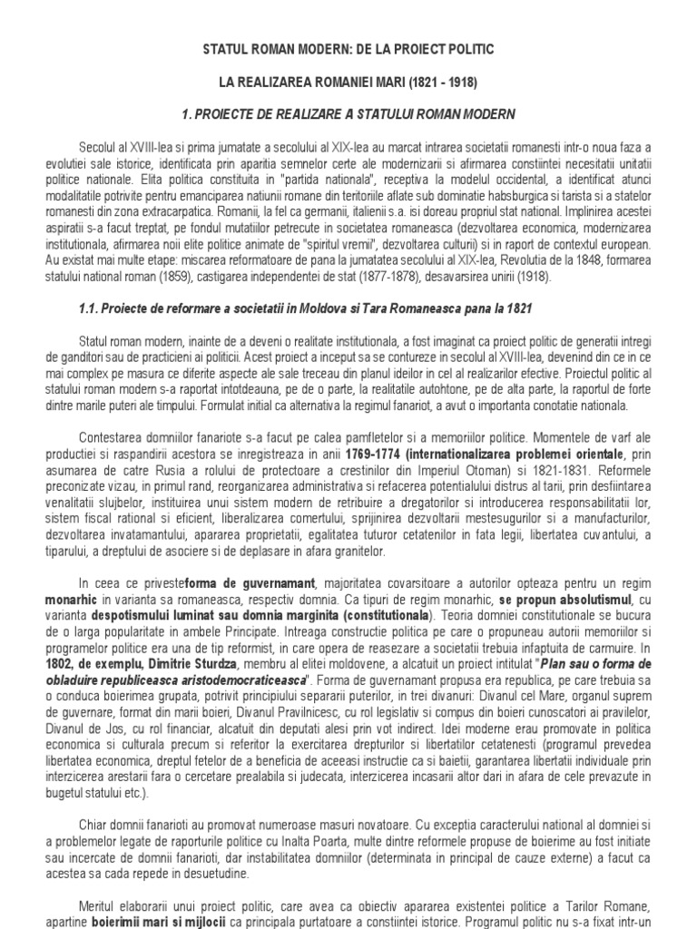 Statul Roman Modern | PDF
