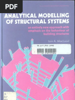 Analytical Modelling of Structural Systems