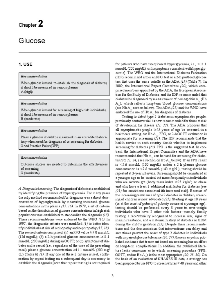Glucose | PDF | Glycated Hemoglobin | Diabetes Mellitus Type 2
